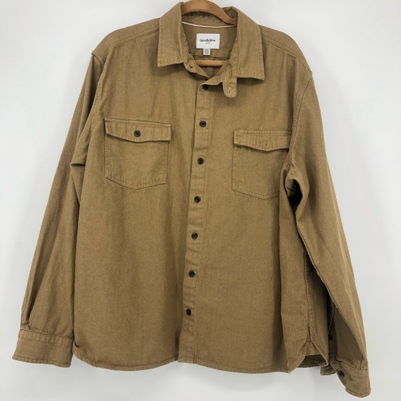 Goodfellow&Co Brushed Denim Casual Button Up Shirt - Picture 11 of 11